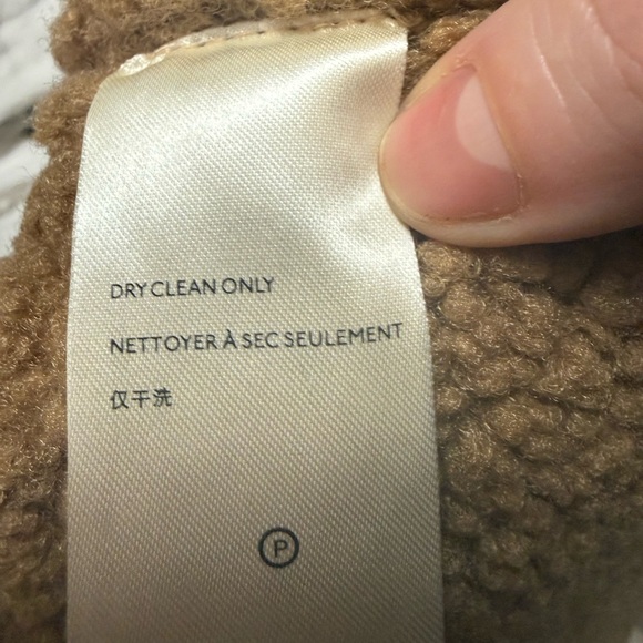 NWT- Free People Suede Sherpa Hooded Vest - Picture 9 of 9